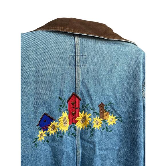 DENIM FLORAL GARDEN JACKET - Picture 5 of 5